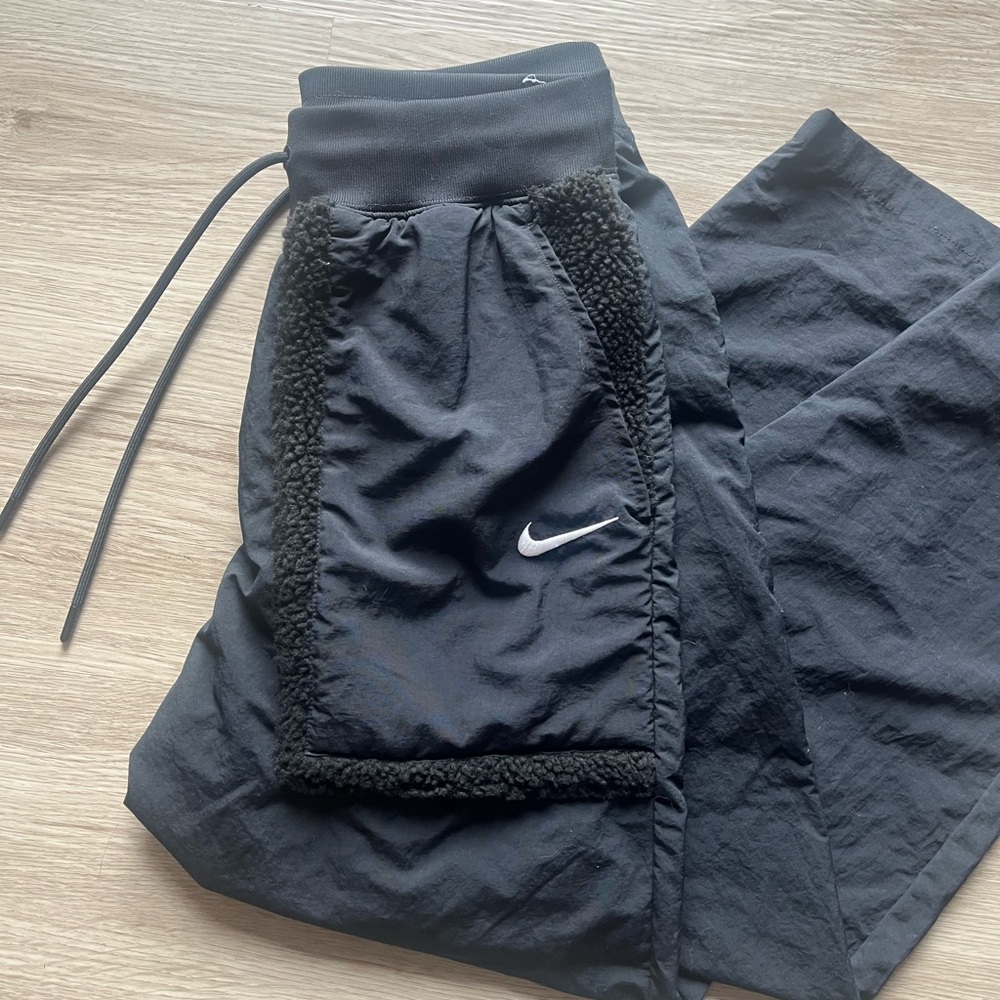 Nike Black Sherpa Lined Joggers for Women